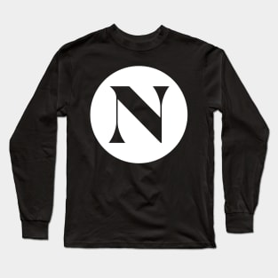 N (Letter Initial Monogram) Long Sleeve T-Shirt